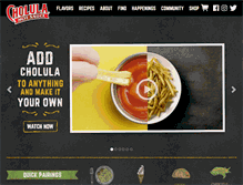 Tablet Screenshot of cholula.com